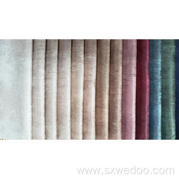 Dyed Polyester Bronzing Sofa Velvet Fabric